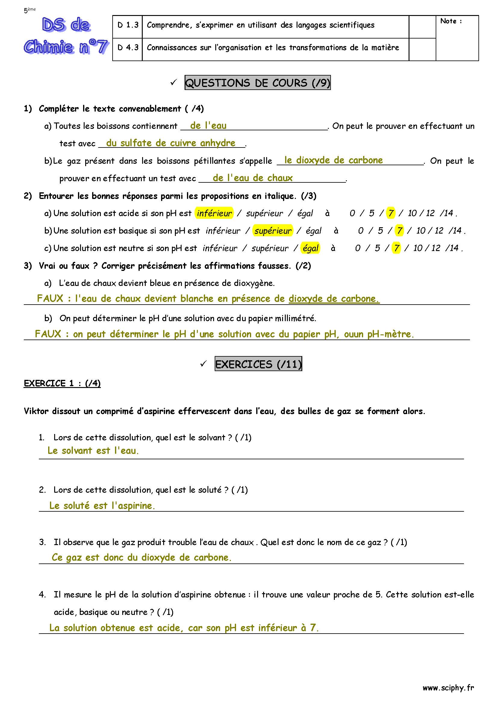 DS 7 5 ème pH CO2 2025 Page 1